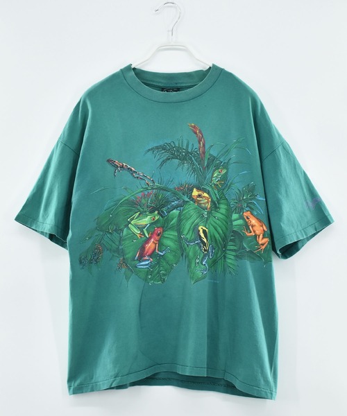 VINTAGE（ヴィンテージ）の「【ヴィンテージ古着】90’s Daytona Beach カエル アニマルプリント Tシャツ USA製（Tシャツ/カットソー・メンズ・グリーン・X-LARGE）」の2枚目の写真