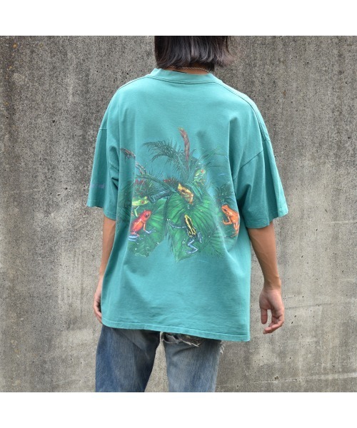 VINTAGE（ヴィンテージ）の「【ヴィンテージ古着】90’s Daytona Beach カエル アニマルプリント Tシャツ USA製（Tシャツ/カットソー・メンズ・グリーン・X-LARGE）」の18枚目の写真