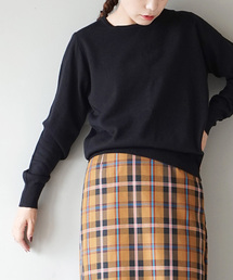 【着まくるためのシンプルデザイン】 12Gベーシックニット［クルーネック］