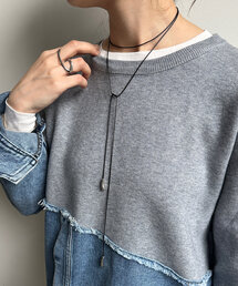 DouDou | コードメタルパーツチョーカー(ネックレス)