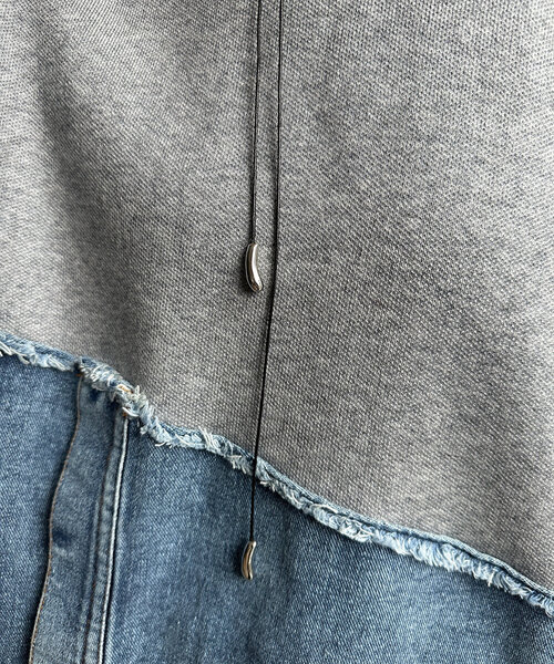 DouDou（ドゥドゥ）の「コードメタルパーツチョーカー（ネックレス・レディース・ゴールド/シルバー・FREE）」の3枚目の写真