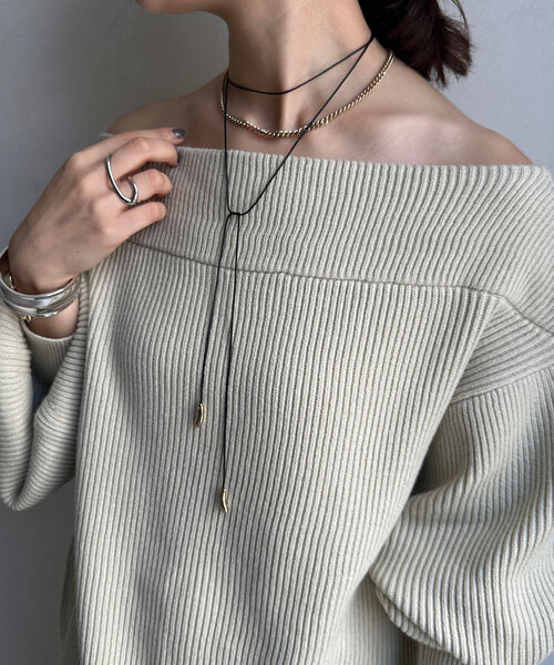 DouDou（ドゥドゥ）の「コードメタルパーツチョーカー（ネックレス・レディース・ゴールド/シルバー・FREE）」の9枚目の写真