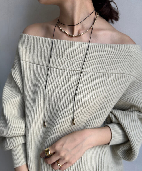 DouDou（ドゥドゥ）の「コードメタルパーツチョーカー（ネックレス・レディース・ゴールド/シルバー・FREE）」の11枚目の写真