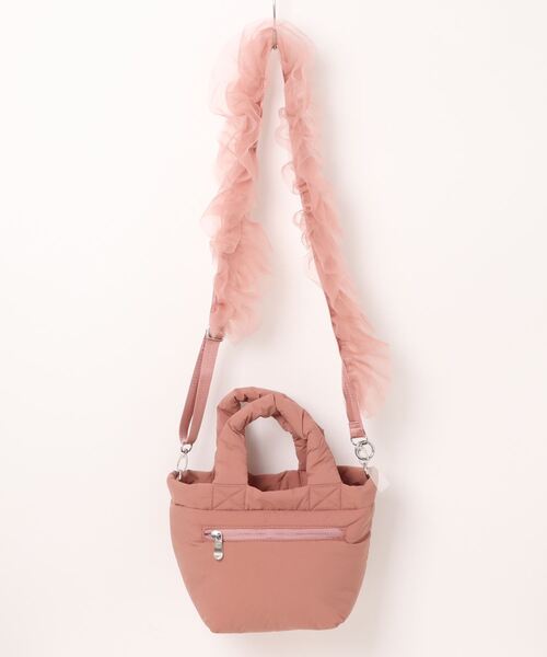 SALON de RUBAN(サロンドルヴァン)の「【SALON de RUBAN / サロン ド ルヴァン】 フリルショルダー 2wayトートバッグ(トートバッグ・レディース・ブラック/ダークグレー/ライトグレー/ピンク・FREE)」の12枚目の写真