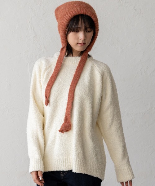 VitaFelice（ヴィータフェリーチェ）の「ふわふわもこもこクルーネックニット（ニット/セーター・レディース・ホワイト/ライトブルー/イエロー/グリーン・FREE）」の13枚目の写真