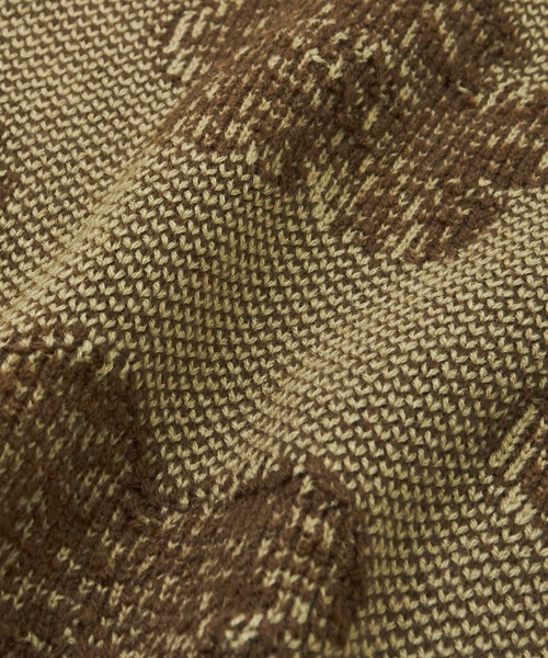 CUBE SUGAR（キューブシュガー）の「ループジャガードモチーフ柄プルオーバーニット（ニット/セーター・レディース・ネイビー/オレンジ/カーキ・M）」の13枚目の写真