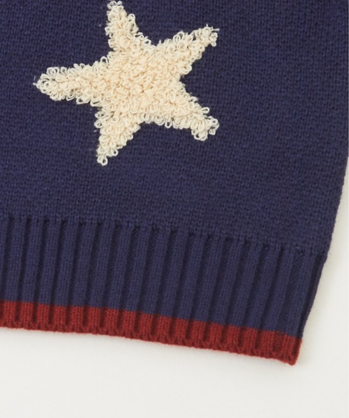 CUBE SUGAR（キューブシュガー）の「ループジャガードモチーフ柄プルオーバーニット（ニット/セーター・レディース・ネイビー/オレンジ/カーキ・M）」の17枚目の写真