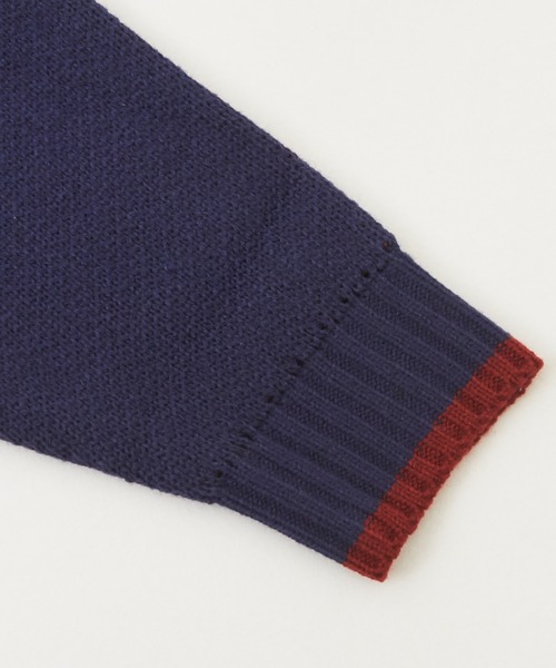 CUBE SUGAR（キューブシュガー）の「ループジャガードモチーフ柄プルオーバーニット（ニット/セーター・レディース・ネイビー/オレンジ/カーキ・M）」の19枚目の写真