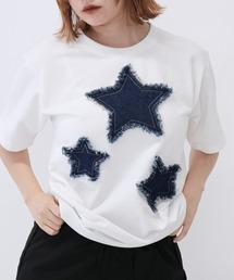 Enewd nina | 【ZOZO限定】デニム スター Tシャツ ワッペン(Tシャツ/カットソー)