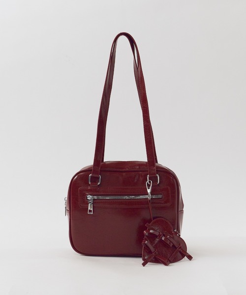 ROOPTOKYO（ループトウキョウ）の「スクエア フェイクレザー ミニショルダーバッグ（ショルダーバッグ・レディース・ブラック/シルバー/レッド/ホワイト・FREE）」の18枚目の写真