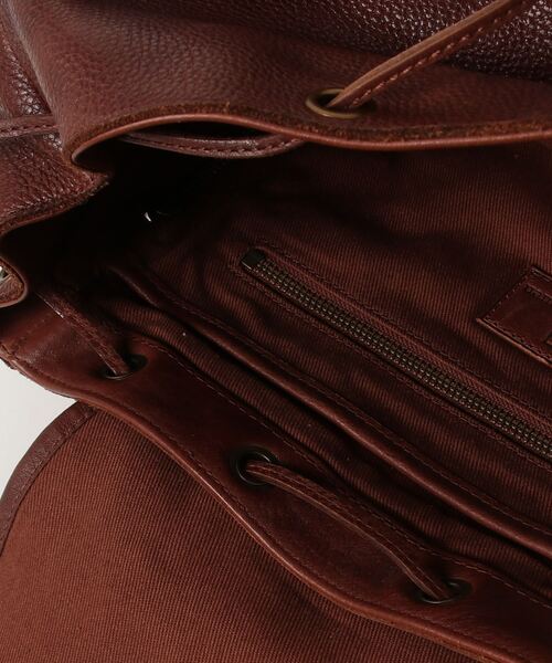 POLO RALPH LAUREN(ポロ ラルフ ローレン)の「ヘリテージ レザー バックパック(バックパック/リュック・メンズ・ブラウン系6・ONE)」の5枚目の写真