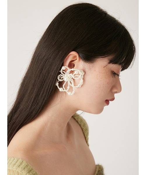 LILY BROWN（リリーブラウン）の「ビックバリエパールピアス（ピアス