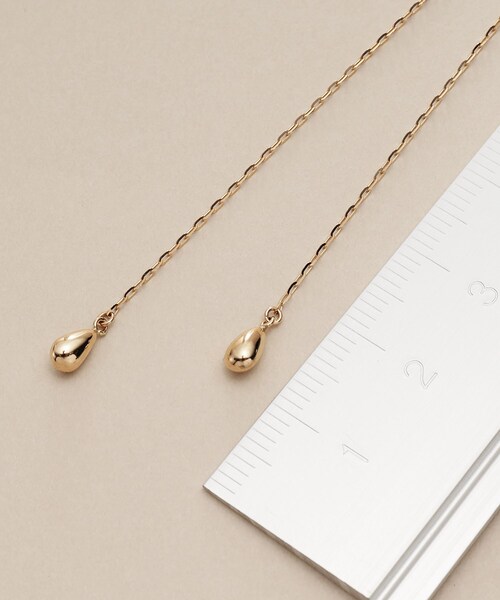 COCOSHNIK（ココシュニック）の「K10中空ペアシェイプラリエット
