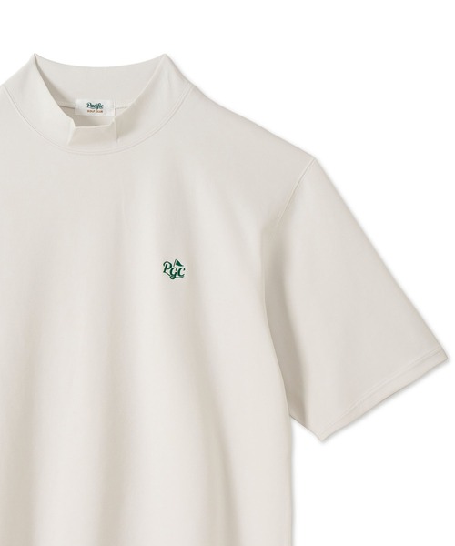 Pacific GOLF CLUB(パシフィックゴルフクラブ)の「MOCK-NECK BIG TEE HALF SLEEVE GOLF & PANCAKE(Tシャツ/カットソー・メンズ・オフホワイト/ブラック・M/L/S/XL)」の5枚目の写真