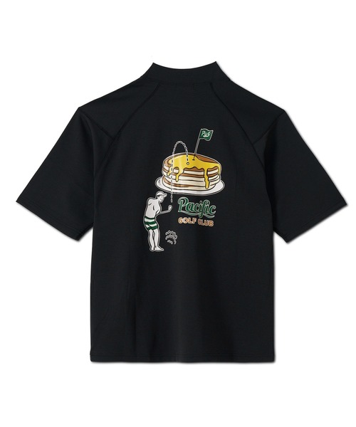 Pacific GOLF CLUB(パシフィックゴルフクラブ)の「MOCK-NECK BIG TEE HALF SLEEVE GOLF & PANCAKE(Tシャツ/カットソー・メンズ・オフホワイト/ブラック・M/L/S/XL)」の8枚目の写真