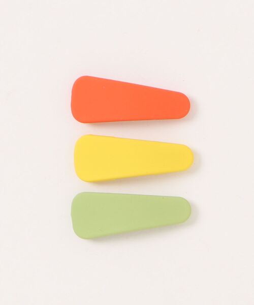 bibmilk(ビブミルク)の「BIBMILK MINI ALMOND CLIPS 3PCS(バレッタ/ヘアクリップ・キッズ・グリーン系2/グリーン系1/ピンク系3/ピンク系4/オレンジ系1/ブルー系1/イエロー系1/ピンク系1/ピンク系2/オレンジ系2・ONE SIZE)」の3枚目の写真