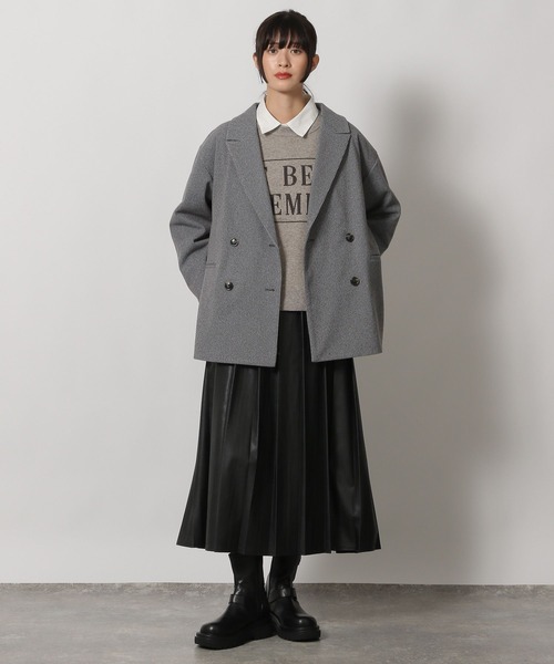 LAKOLE（ラコレ）の「アソートロゴジャガードニット / 204482（ニット/セーター・レディース・アイボリー/オレンジ/グレー/ネイビー・FREE）」の16枚目の写真