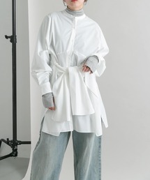 KBF | ディープスリットシャツワンピース(ワンピース)