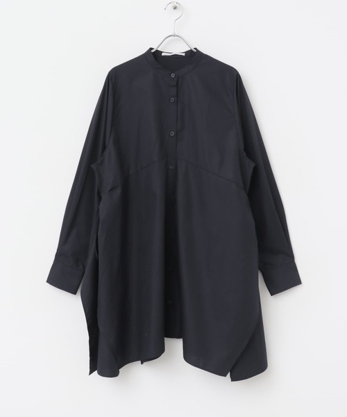 KBF（ケイビーエフ）の「ディープスリットシャツワンピース（ワンピース・レディース・オフホワイト/ネイビー・ONE）」の21枚目の写真