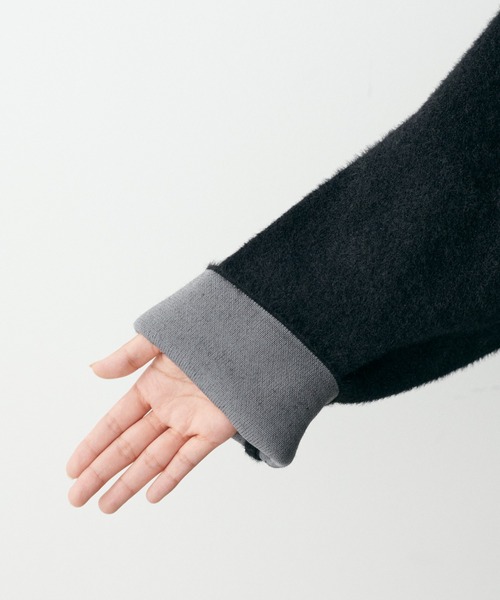 LARUTA(ラルータ)の「【LARUTA】フェレットタッチシャギー接結2WAYニット(ニット/セーター・レディース・チャコールグレー/グレイッシュベージュ/ブラック/ピンク・FREE)」の17枚目の写真