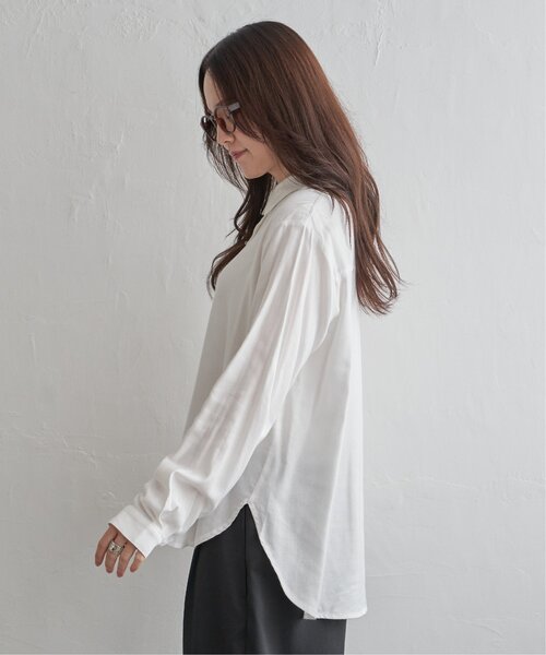 LBC(エルビーシー)の「綿レーヨンメタルボタンシャツ(シャツ/ブラウス・レディース・ホワイト/ライトブルー/チャコールグレー・L/M)」の11枚目の写真