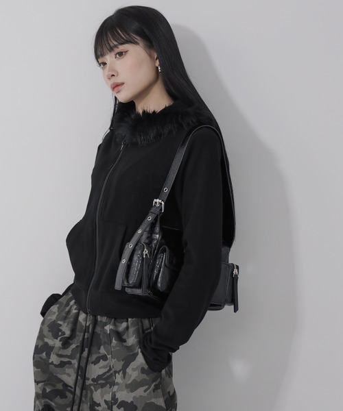me+em select（ミームセレクト）の「【 3color 】ファーフード