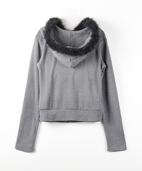 三代目ファージップパーカー セール】【 3color 】ファーフードジップアップパーカー ／ fur
