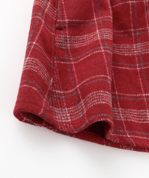 BRANSHES(ブランシェス)の「シャギーチェックスカート(スカート・キッズ・レッド/ブルー・90/100/110/120/130/140/150)」の11枚目の写真