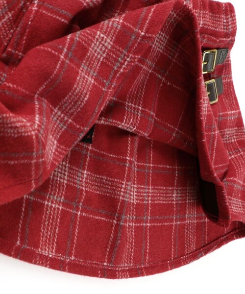 BRANSHES(ブランシェス)の「シャギーチェックスカート(スカート・キッズ・レッド/ブルー・90/100/110/120/130/140/150)」の12枚目の写真