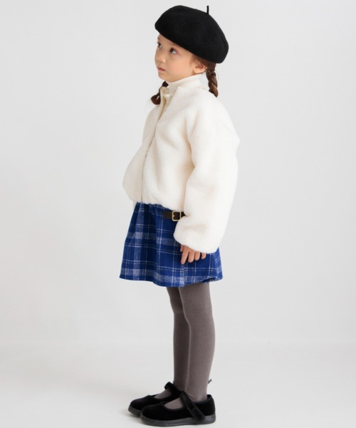 BRANSHES(ブランシェス)の「シャギーチェックスカート(スカート・キッズ・レッド/ブルー・90/100/110/120/130/140/150)」の19枚目の写真