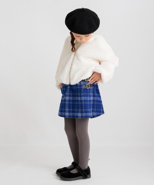 BRANSHES(ブランシェス)の「シャギーチェックスカート(スカート・キッズ・レッド/ブルー・90/100/110/120/130/140/150)」の20枚目の写真