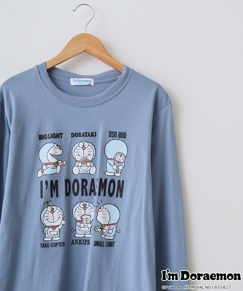 sanrio(サンリオ)の「I'm Doraemon長袖Tシャツ(Tシャツ/カットソー・メンズ・ブラック/オフホワイト/ネイビー/ブルーグレー/オートミール/ネイビー系・LL/M/L)」の3枚目の写真