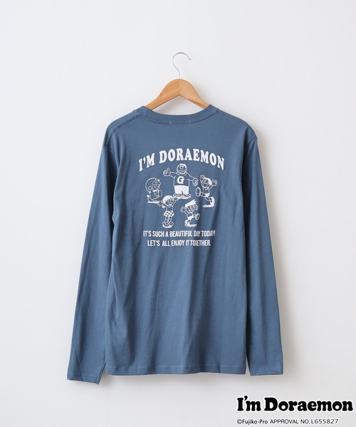sanrio(サンリオ)の「I'm Doraemon長袖Tシャツ(Tシャツ/カットソー・メンズ・ブラック/オフホワイト/ネイビー/ブルーグレー/オートミール/ネイビー系・LL/M/L)」の22枚目の写真