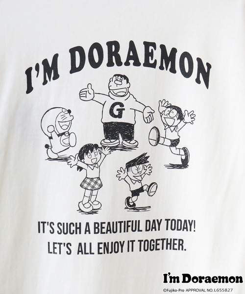 sanrio(サンリオ)の「I'm Doraemon長袖Tシャツ(Tシャツ/カットソー・メンズ・ブラック/オフホワイト/ネイビー/ブルーグレー/オートミール/ネイビー系・LL/M/L)」の17枚目の写真