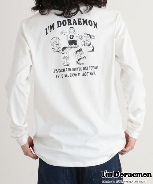 sanrio(サンリオ)の「I'm Doraemon長袖Tシャツ(Tシャツ/カットソー・メンズ・ブラック/オフホワイト/ネイビー/ブルーグレー/オートミール/ネイビー系・LL/M/L)」の11枚目の写真