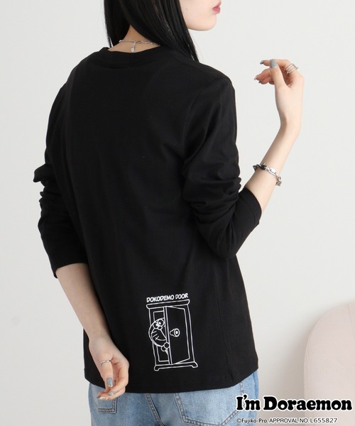 sanrio(サンリオ)の「I'm Doraemon長袖Tシャツ(Tシャツ/カットソー・メンズ・ブラック/オフホワイト/ネイビー/ブルーグレー/オートミール/ネイビー系・LL/M/L)」の15枚目の写真