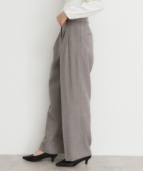 THE SHOP TK （ザ ショップ ティーケー ）の「【ONOFF活躍／セレモニー／通勤】CAVIAN タックワイドパンツ／洗える（その他パンツ・レディース・ネイビー/チャコールグレー・11/13/12）」の8枚目の写真