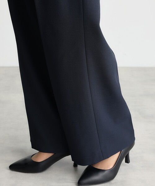 THE SHOP TK （ザ ショップ ティーケー ）の「【ONOFF活躍／セレモニー／通勤】CAVIAN タックワイドパンツ／洗える（その他パンツ・レディース・ネイビー/チャコールグレー・11/13/12）」の17枚目の写真