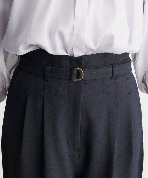 THE SHOP TK （ザ ショップ ティーケー ）の「【ONOFF活躍／セレモニー／通勤】CAVIAN タックワイドパンツ／洗える（その他パンツ・レディース・ネイビー/チャコールグレー・11/13/12）」の18枚目の写真