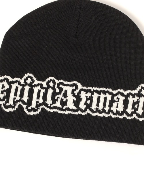 repipi armario（レピピ アルマリオ）の「【おうちで洗える】RAロゴビーニー（ニットキャップ/ビーニー・キッズ・グレー/ブラック・FREE）」の8枚目の写真