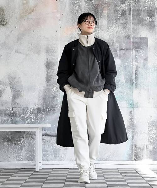 rps(アールピーエス)の「スエードポンチトラックジャケット(ブルゾン・レディース・モカ/チャコールグレー/グレイッシュベージュ/アイボリー/ブラック/ホワイト系その他4/ブラウン・フリー)」の15枚目の写真