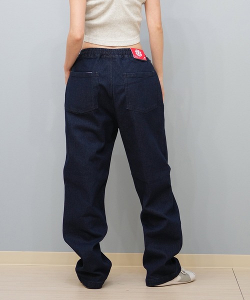 ELEMENT(エレメント)の「ELEMENT/エレメント ダブルニーデニム ユニセックスBF023-709(デニムパンツ・レディース・スミクロ/ライトインディゴブルー/インディゴブルー・FREE)」の13枚目の写真