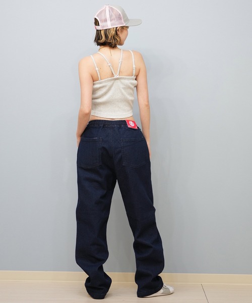 ELEMENT(エレメント)の「ELEMENT/エレメント ダブルニーデニム ユニセックスBF023-709(デニムパンツ・レディース・スミクロ/ライトインディゴブルー/インディゴブルー・FREE)」の16枚目の写真