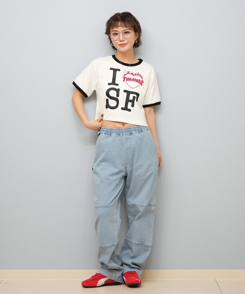 ELEMENT(エレメント)の「ELEMENT/エレメント ダブルニーデニム ユニセックスBF023-709(デニムパンツ・レディース・スミクロ/ライトインディゴブルー/インディゴブルー・FREE)」の20枚目の写真