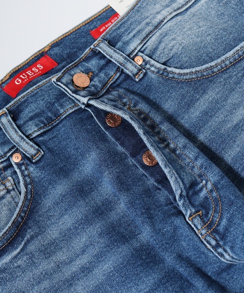 Guess（ゲス）の「GUESS MID RISE SLIM STRAIGHT-PHILIP スリムジーンズ（デニムパンツ・メンズ・インディゴブルー・29inch/30inch/31inch/32inch）」の5枚目の写真