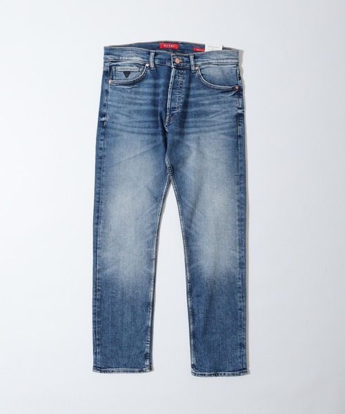 Guess（ゲス）の「GUESS MID RISE SLIM STRAIGHT-PHILIP スリムジーンズ（デニムパンツ・メンズ・インディゴブルー・29inch/30inch/31inch/32inch）」の3枚目の写真