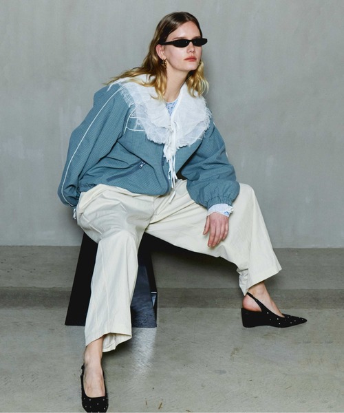 セール】Reversible Plaid Pattern Blouson/リバーシブルチェック