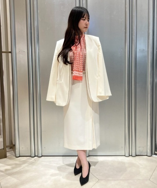 PINKY&DIANNE（ピンキーアンドダイアン）の「◆[URBAN PRECIOUS]サイドプリーツスカート（スカート・レディース・ホワイト系その他2/ネイビー・38/36）」の22枚目の写真