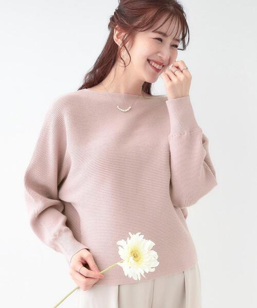 DRESKIP（ドレスキップ）の「【洗える】上品で華やかに アンジェリーナ ドルマンニット（ニット/セーター・レディース・ブラック/グレー/オフホワイト/ブルー系その他/ピンク系・02/01）」の5枚目の写真