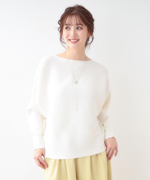 DRESKIP（ドレスキップ）の「【洗える】上品で華やかに アンジェリーナ ドルマンニット（ニット/セーター・レディース・ブラック/グレー/オフホワイト/ブルー系その他/ピンク系・02/01）」の6枚目の写真